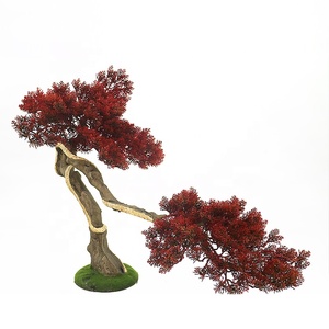รูปสีเขียวต้นสนพลาสติก<span class=keywords><strong>บอน</strong></span>ไซสำหรับตกแต่งบ้าน - Product Image 2