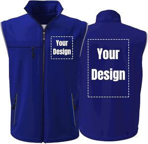 Chaleco de Seguridad Reflectante Azul Rey de Alta Visibilidad, Unisex, Sin Mangas, Ropa para Voluntarios, Logotipo Personalizado - Product Image 1