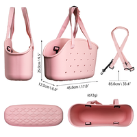 Sac fourre-tout pratique en EVA de grande taille, conçu pour les voyages, la plage, la salle de sport, avec une construction esthétique durable et des trous perforés personnalisables