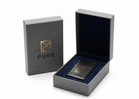 Boîte cadeau en carton multifonctionnelle personnalisée avec couvercle magnétique, boîte à briquet, impression en relief, emballage en gros et au détail