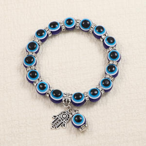 Commercio all'ingrosso nuovo albero della vita braccialetto di perline stile Vintage turco occhi azzurri Fatima occhi di palma demone per braccialetti di fascino del partito - Product Image 6