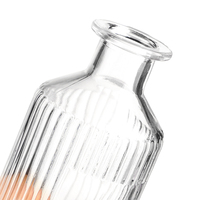 Bouteille vide moderne de diffuseur d'arôme en verre clair de conception avancée avec bouchon en bois