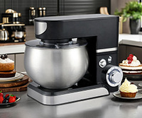 Mélangeurs à pâte planétaires de cuisine OEM 3,5/4/5/6/7/8/10/12L, mélangeurs électriques à tête inclinable, machine à mélanger les aliments