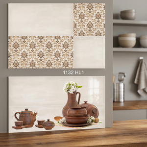 Azulejos de Pared de Cerámica con Aspecto de Mármol, Pulidos y Esmaltados, de 300x600 mm (12x24), a Bajo Precio para Interiores de Cocina y Baño - Product Image 1
