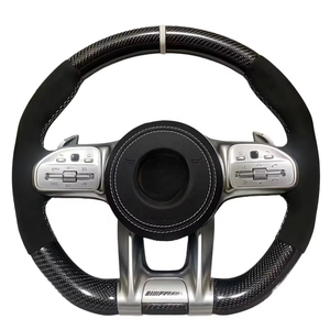 Volante de Fibra de Carbono para <span class=keywords><strong>Mercedes</strong></span> <span class=keywords><strong>Benz</strong></span> Clase C C200 C250 C300 Amg W203 W204 W205 W211 S205 A45s 2012 2015 2016 2017 2018 - Product Image 5