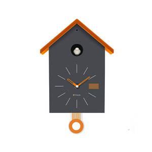 Orologio da parete in plastica dal design moderno orologio da parete con suono di uccello orologio da parete decorazione per la casa - Product Image 1