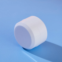 Pot en plastique PP blanc avec bouchon à vis de 10g, 15g, 30g, 50g pour crème visage et sérum cosmétique pour soins de la peau