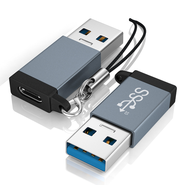 10Gbps USB Type C Female to USB 3.0 Male Adapter Otg Adapter Charger for Macbook Tablets and USB-C Hard Drives