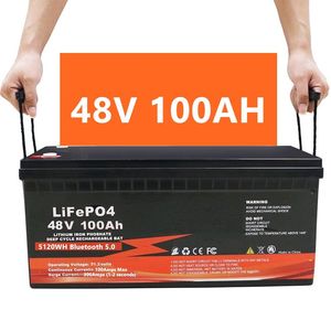 EU Stock 48V 24V 12V 100Ah 200Ah 300Ah 400Ah 600Ah Solar Lithium Batterij Deep Cycle Lithium IJzer LifePo4 Batterij - Product Image 3