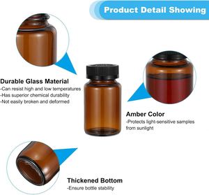 Bouteille de sirop médical en plastique PET de 60 ml (2 oz) avec joint de sécurité, gobelet doseur, couleur et logo personnalisés, inviolable - Product Image 3