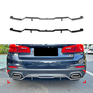 Amp-Z Rear Lip Spoiler Carbon Fiber Texture Matte Finish For Bmw 5 Series G30 M Sport 2018-2020 Mp Style - Product Image 1