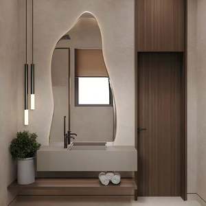 Contemporary Simplicity Style Solid Wood <b>Bathroom</b> <b>Cabinet</b> Single <b>Bathroom</b> Vanity for Apartment - Product Image 6