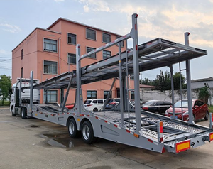 Semi-remorque porte-voitures double pont, prix usine, vente directe OEM, capacité 8 véhicules, semi-remorque de transport de marchandises - Product Image 3