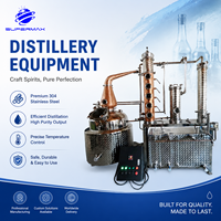 Équipement de distillation semi-automatique en acier inoxydable et cuivre rouge pour la distillation de brandy, whisky, vodka et d'huiles essentielles à 99%