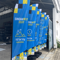 Fabricants de drapeaux de plage personnalisés à bas prix Grands fanions marketing à plumes Support de bannières publicitaires extérieures Polyester UV