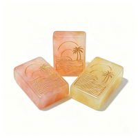 Tuiles de mahjong américaines en résine, aspect jade, motif palmier soleil, couleur personnalisée, ensemble de mahjong en jade pour les marques