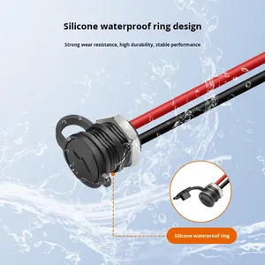 Conector Hembra Tipo-C Roscado de Fábrica <span class=keywords><strong>Omei</strong></span> A1-187 a Terminal 2.0 con Tapa Antipolvo y Tuerca, IP67 Impermeable, Material PVC, Enchufe para Cable de Alimentación - Product Image 3