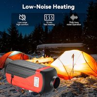 Chauffage au diesel 12V/24V 8KW, chauffage de stationnement diesel à air séparé 5L avec télécommande via application et écran LCD pour la maison
