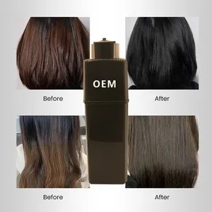 OEM/ODM Sampo warna rambut Semi permanen amonia rendah Label pribadi penutup profesional rambut abu-abu