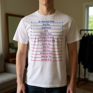 T-shirt unisexe pour adulte à col rond et manches courtes avec impression numérique, motif 'Long Natural Hair Growth Tracker' - Product Image 3