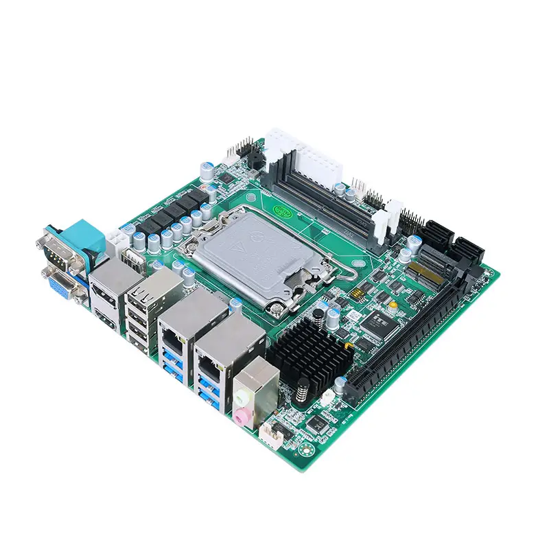 卸売第12世代Intelアルダーレイクミニ産業用ITXマザーボードLGA1700H670デスクトップデュアルLAN13 * USB 6 * COM
