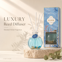 Diffuseur de parfum d'ambiance 150 ml Ocean Reed avec bouteille en verre décorative, parfum personnalisé, marque privée, OEM, collection cadeau pour la maison