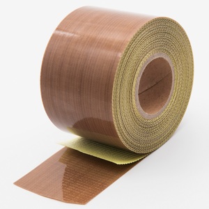 <span class=keywords><strong>Ruban</strong></span> adhésif en fibre de verre enduit de PTFE antiadhésif résistant aux hautes températures pour machine d'emballage sous vide et thermoscellage - Product Image 1