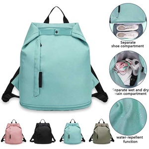 Borsa da spiaggia con Logo personalizzato borsa da nuoto zaino, borsa da piscina zaino da spiaggia con tasca bagnata con spazio per scarpe - Product Image 5