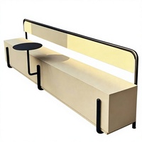 Chaise de parc et banc de loisirs extérieur en acier inoxydable pour centre commercial, salon de thé, café