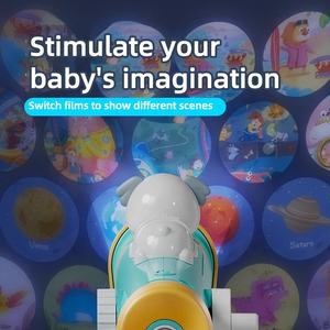 Nieuwe Projector + Telescoop Speelgoed Kinderen Projectielamp Diaprojector Educatief Speelgoed Gesimuleerde Optische Telescoop Met Zoomfunctie - Product Image 3
