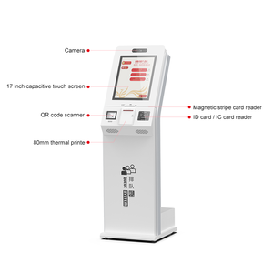 Banka hükümeti kamu hizmeti salonu kuyruklama yönetim sistemi için dokunmatik ekranlı 17 inç bağımsız kuyruk Kiosk - Product Image 2