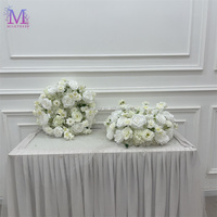 Couronnes de fleurs artificielles blanches MILE en promotion, guirlandes rondes à motif floral pour la décoration d'événements et de mariages