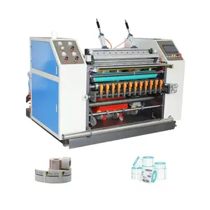 WJ alibaba toko online mesin kasir gulungan kertas putar mesin slitter gulungan kertas termal harga pabrik slitter rewinder