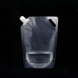 Pochette pliable personnalisée grand format avec bec verseur et poignée, en plastique stérilisable, pour <span class=keywords><strong>lait</strong></span>, bière, eau, boissons et jus - Product Image 3