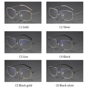 <span class=keywords><strong>SELIM</strong></span> ultraleggero fatto a mano Unisex retrò quadrato puro titanio acetato occhiali da vista occhiali da vista montatura piena In magazzino - Product Image 2