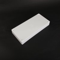 Assiettes en plastique rectangulaires réutilisables de qualité alimentaire pour hôtels, assiettes de service en mélamine plates blanches pour restaurant