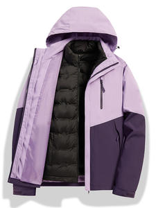 Chaqueta de motocicleta de invierno tres en uno desmontable de dos piezas a prueba de viento <span class=keywords><strong>para</strong></span> exteriores <span class=keywords><strong>para</strong></span> mujer, <span class=keywords><strong>cierre</strong></span> de cremallera <span class=keywords><strong>para</strong></span> parejas - Product Image 5