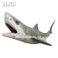 Modèle animatronique de requin en résine grandeur nature pour une utilisation en intérieur pour les écoles, les jardins d'enfants, les centres commerciaux, les parcs d'aventure