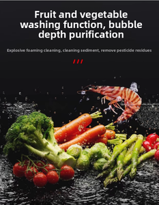 เครื่องล้างผักผลไม้สแตนเลสเชิงพาณิชย์ JEEKI พร้อมระบบทำความสะอาดด้วยน้ำเย็น อัตโนมัติ แบบสองถัง 220-240V 4.5HP - Product Image 3