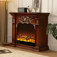Cheminée électrique de style américain et européen, meuble décoratif, pièce maîtresse avec fonction de chauffage à flamme simulée pour la maison