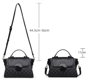 Bolsos de mujer de cuero genuino personalizados al por mayor, pequeños, tipo bandolera, cruzados, con cremallera, resistentes al agua, de vestir, individuales - Product Image 3