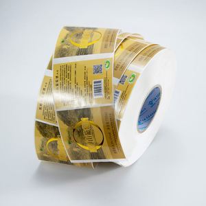 Autocollants en vinyle personnalisés imperméables en rouleau, impression de design personnalisé, logo de marque, autocollants pour l'emballage des produits - Product Image 1