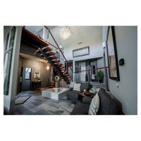 Escaliers en fer Prima pour côté intérieur Modèles d'escaliers en fer de haute qualité Lits superposés pour enfants avec toboggan et escaliers