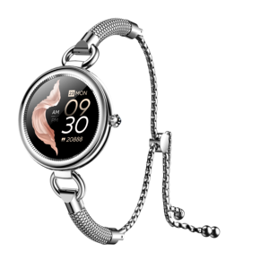 Водонепроницаемый круглый браслет упражнения приборы для измерения артериального давления калорий, монитор сердечного ритма фитнес-трекер полный сенсорный экран GT01 леди Смарт-часы - Product Image 4