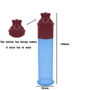 Erweitertes und verdicktes Cartoon Pellet Vibrierendes Kondom für den männlichen Gebrauch - Product Image 3
