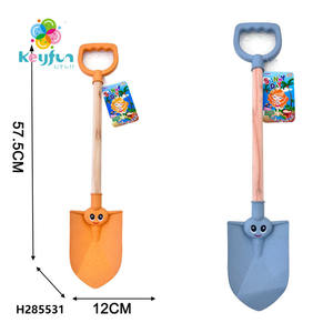 Venta al por mayor al aire libre juguetes de verano 2 uds pala de arena con mango de madera paja de trigo pala de playa para niños <span class=keywords><strong>jugar</strong></span> en la playa de arena - Product Image 6