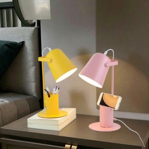 Modern 5W Induction Lamps Table Lamp Three Adjustable Iron Body Metal Electric Eye Caring Dimmable Reading Simple Design Office - Product Image 4