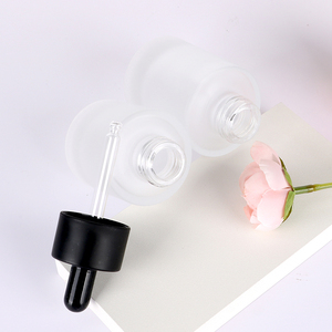 Customized Cosmetic <b>Set</b> Bottle Dropper Bottle <b>Essential</b> <b>Oil</b> Bottle Ground Glass Cosmetics Container Empty with Ruber Dropper - Product Image 6