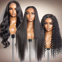 Perruque Lace Front 13x4 en Cheveux Humains Vierges Vietnamiens Bruts 15A pour Femmes Noires, Sans Colle, 360, Densité 150%, Longue et Lisse
