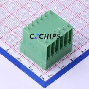 KF2EDGVH-3.81-2*6P Plug-in Terminal Block Through hole,P=3.81mm Connector Board-to-Board / Socket - Closed 2x6P 3.81mm Green - Product Image 2